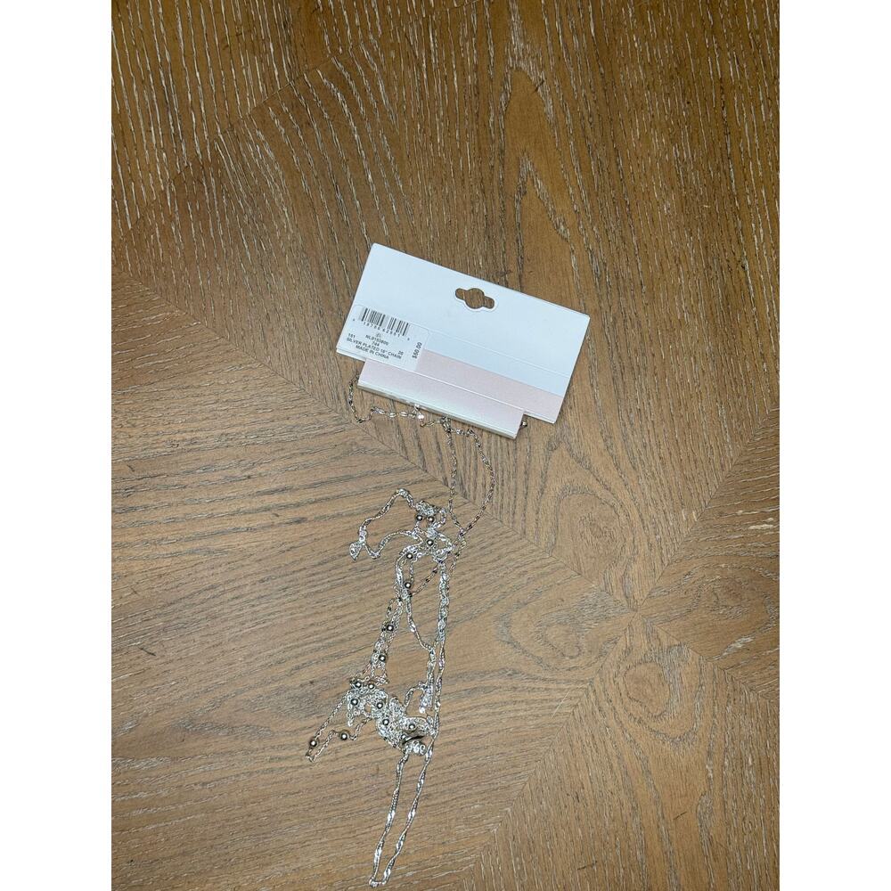 AND NOW THIS Silver Plated Layered Chain Necklace 18” Adjustable New - Picture 6 of 6